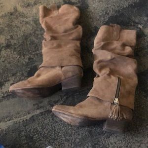 Awesome Suede Leather Boot. Size 9 1/2.